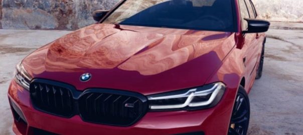 Red 2021 BMW M5 Series