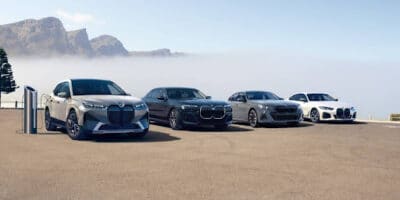 Squad photo of the bmw plug in hybrid lineup.