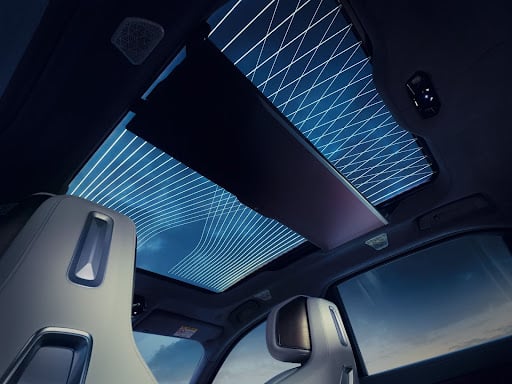 The interior of a new BMW model.